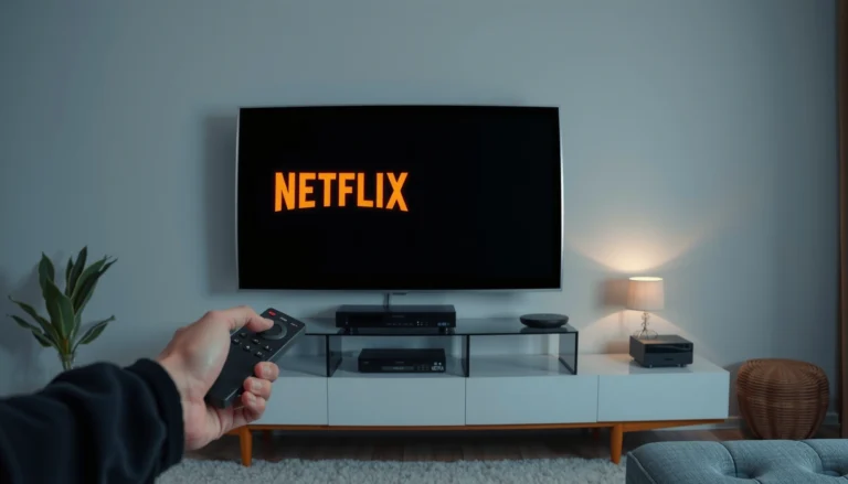 User connecting to Netflix on a Smart TV, showcasing the streaming service setup process.