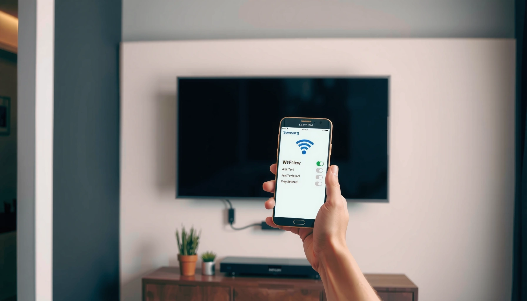 Step-by-step guide on connecting with Samsung Smart TV for seamless setup.