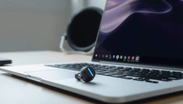 Step-by-step guide on connecting Bluetooth earbuds to a laptop running Windows 11.