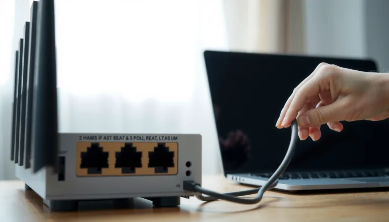 Step-by-step guide on how to connect to Ethernet for internet access.