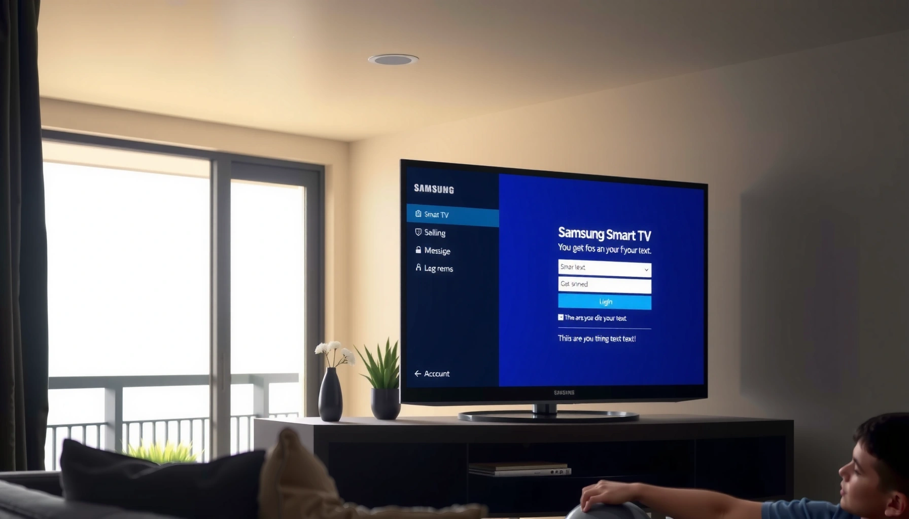 Step-by-step guide to creating a Samsung Smart TV account for streaming and apps.