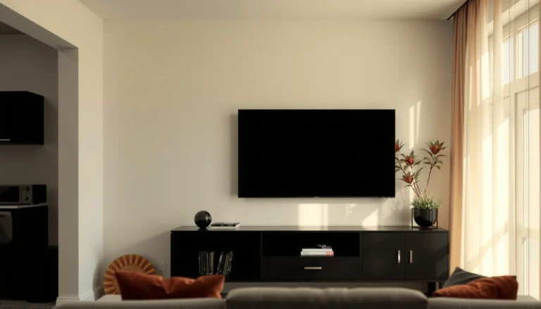 A person measuring a TV screen to determine its size for optimal viewing experience.