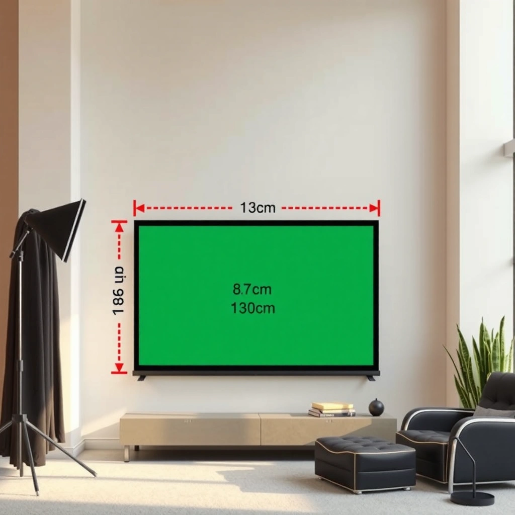 Diagonal Size - how to measure projector screen size