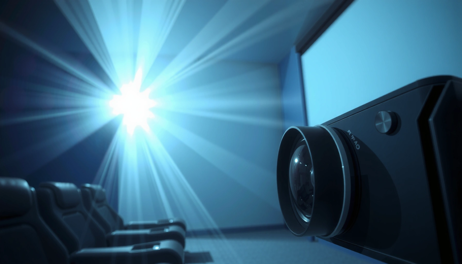 An infographic illustrating how digital projection works step-by-step.