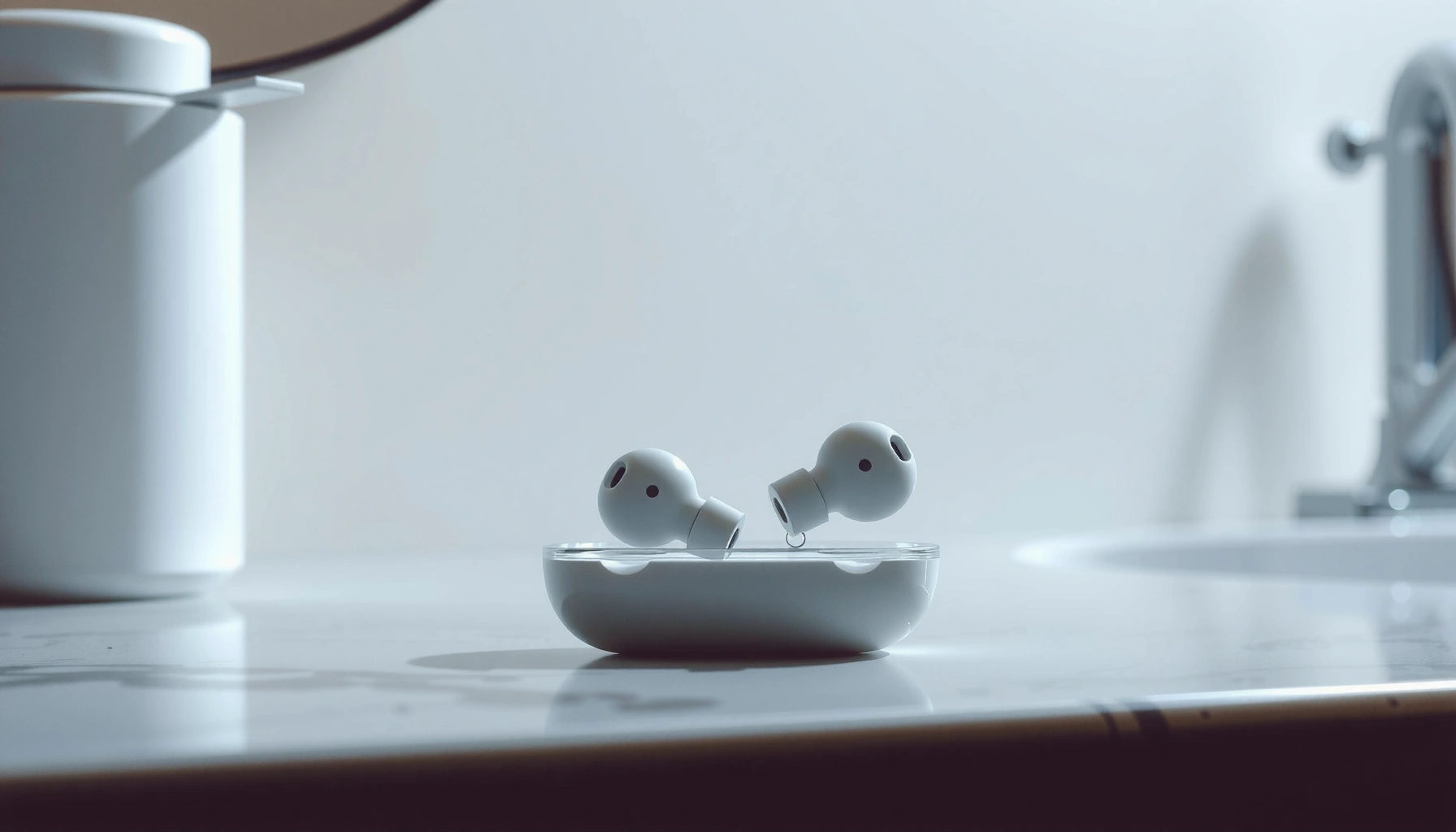 Step-by-step guide on how to disinfect earbuds safely and effectively.