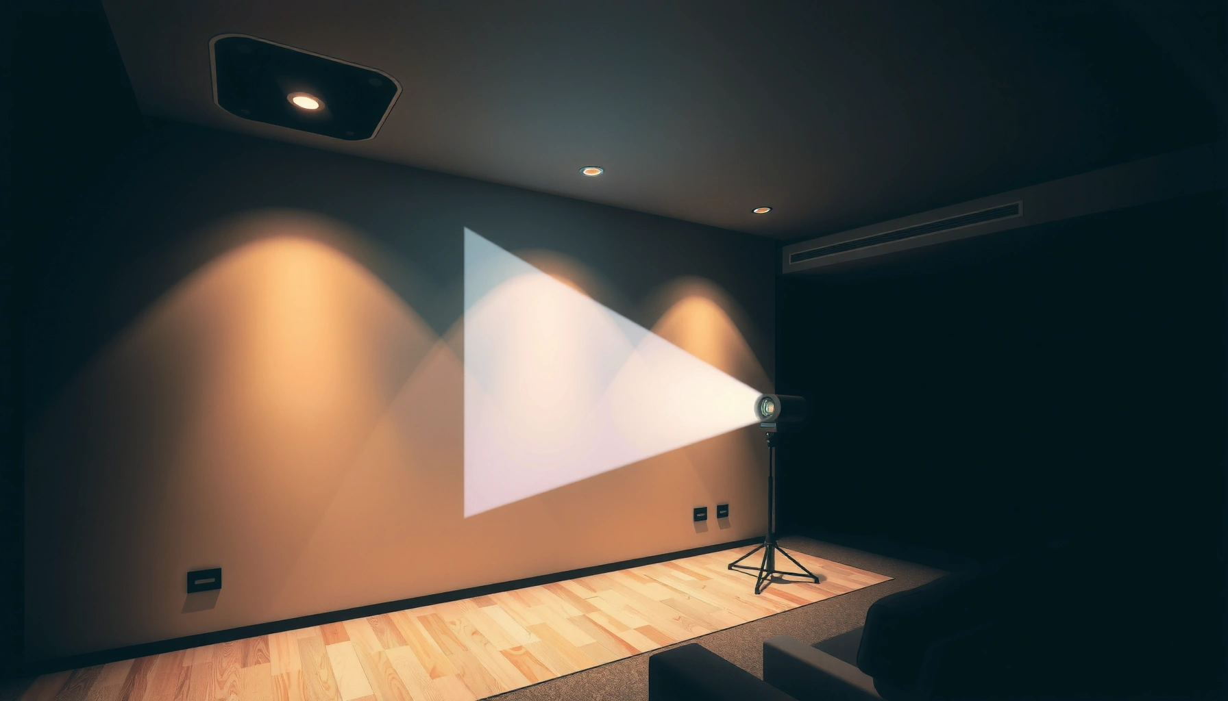 A projector displaying an image on a wall without a screen, questioning the necessity of a projector screen.