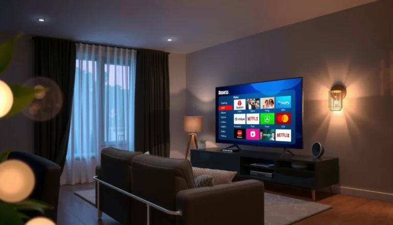 Smart TV with Roku logo illustrating the need for Roku on smart TVs