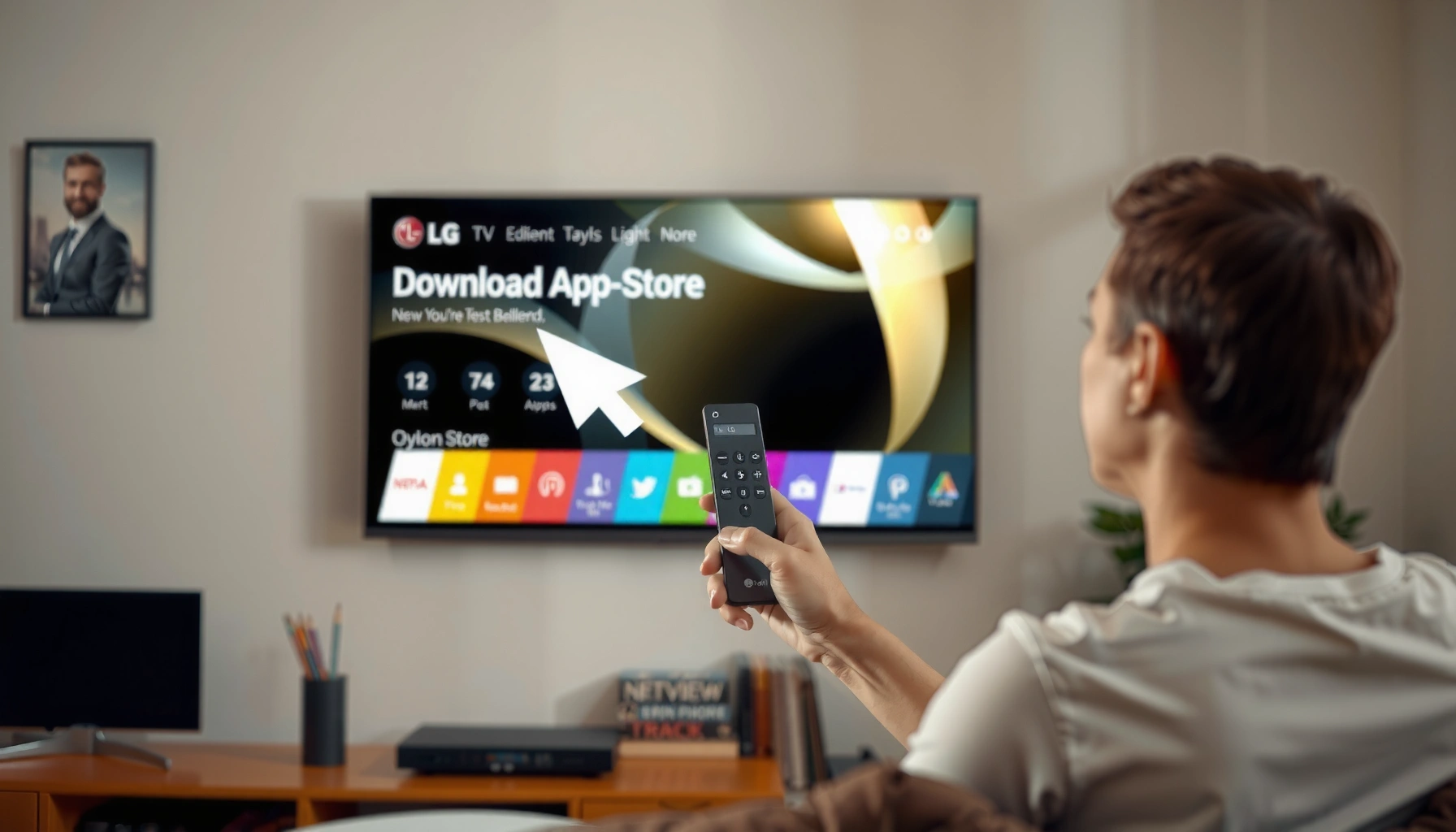 Step-by-step guide to download apps on an LG Smart TV for enhanced entertainment options.