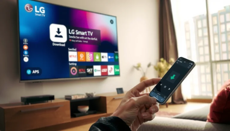 Step-by-step guide on how to download apps to an LG Smart TV.