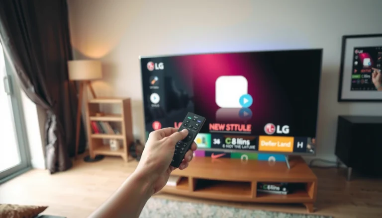 Step-by-step guide to downloading apps on an LG Smart TV.