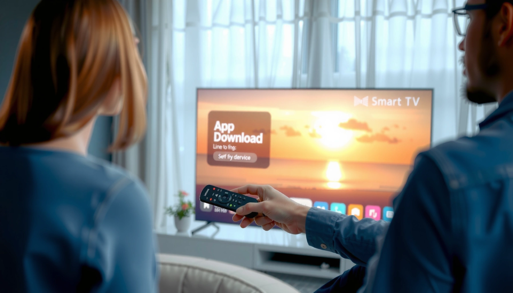 Step-by-step guide on how to download apps to a Samsung Smart TV.