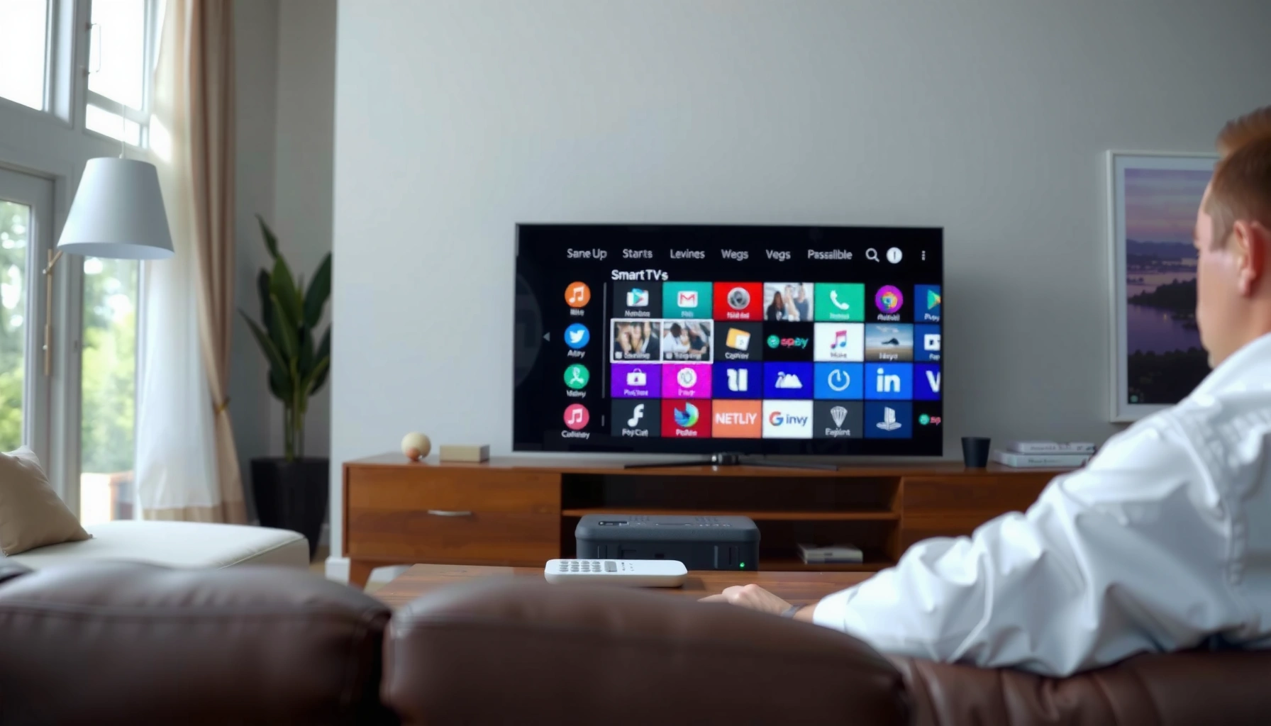 Step-by-step guide on downloading apps on a Samsung Smart TV from 2015