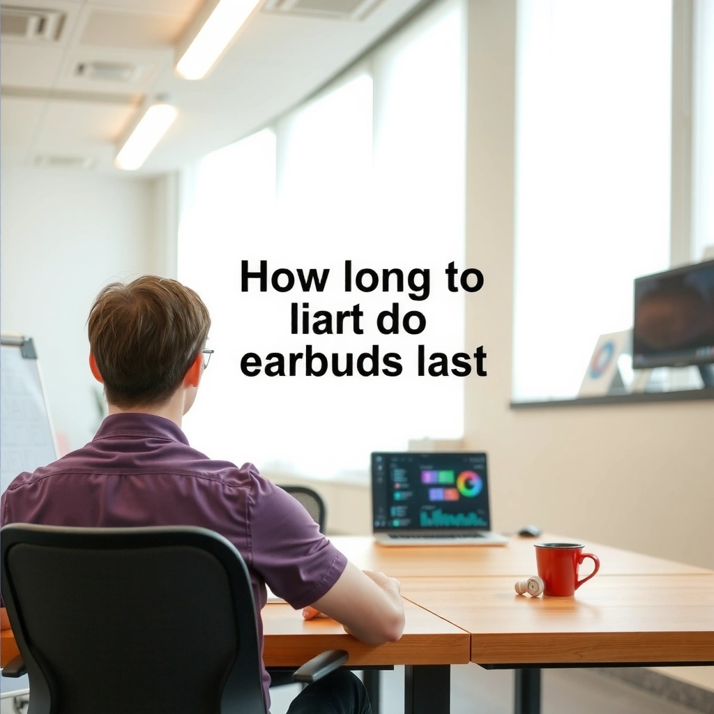 Illustration showing the battery lifespan of earbuds as a common limiting factor in their usage.