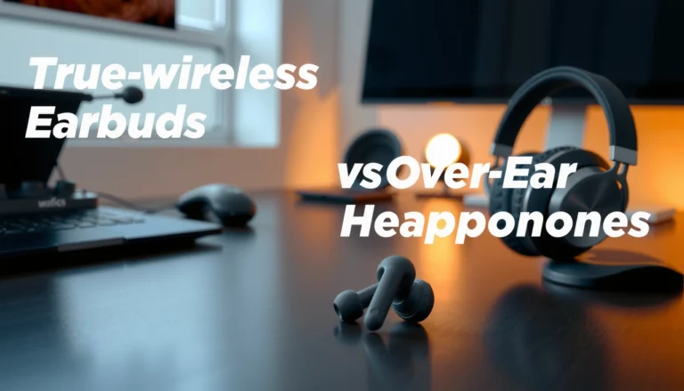 Comparison of earbuds and headphones for sound quality and comfort in the article about choosing the best audio device.
