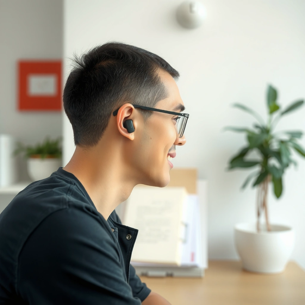 Comparison of earbuds and hearing aids highlighting their differences in design and functionality.