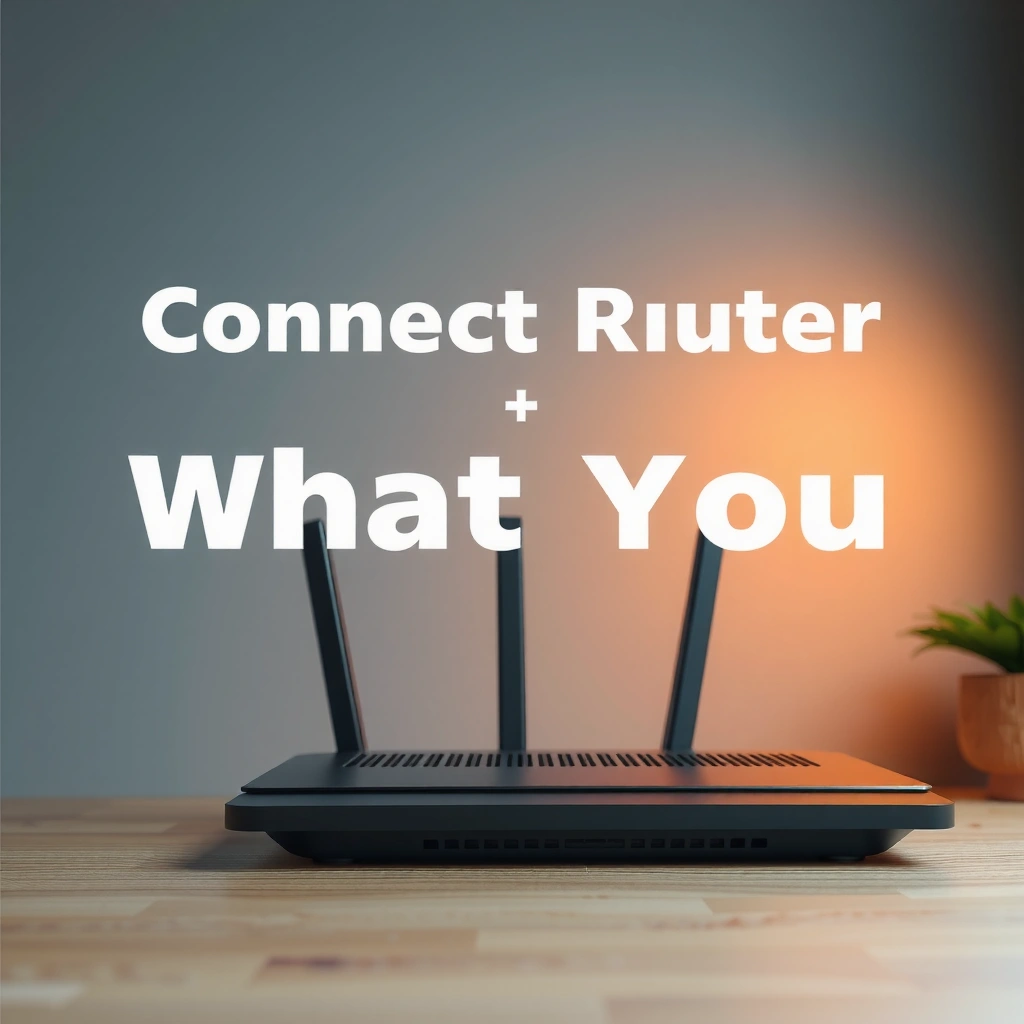 Items needed before connecting router and modem, including cables and power supplies.