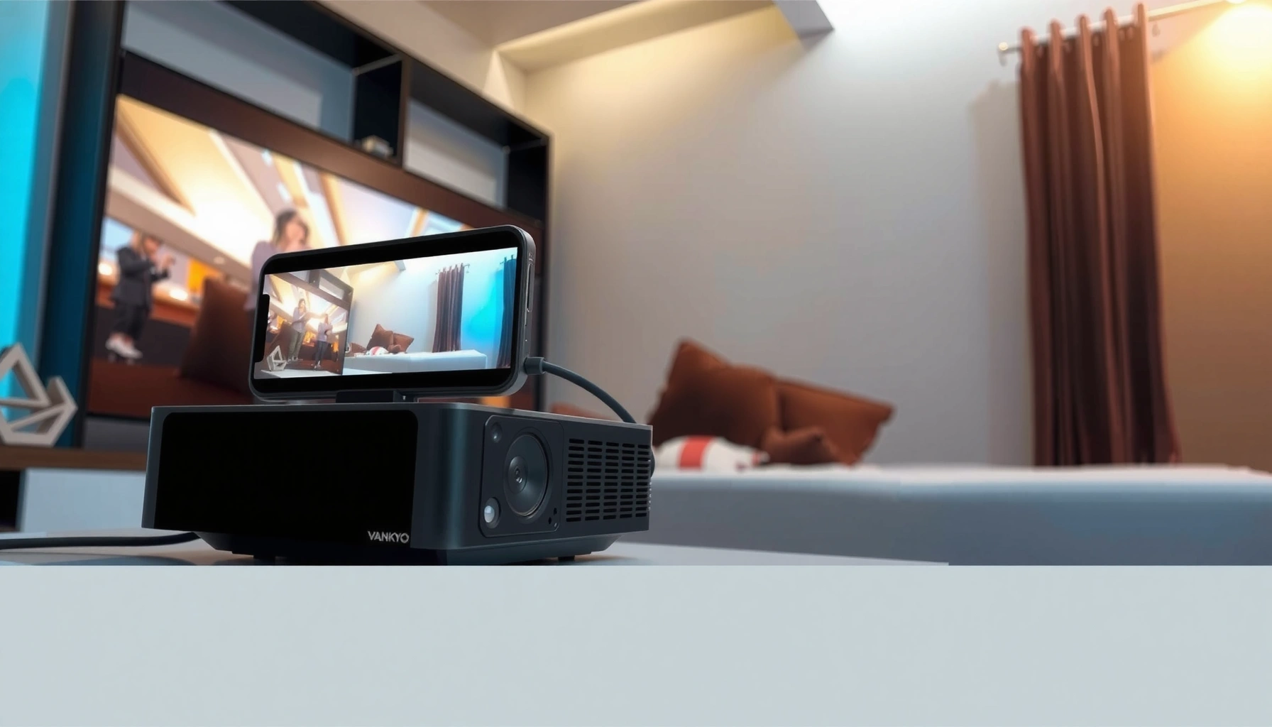 How to Connect iPhone to Vankyo Projector via USB