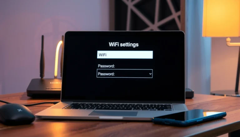 A computer screen displaying steps to find the WiFi password on a computer.