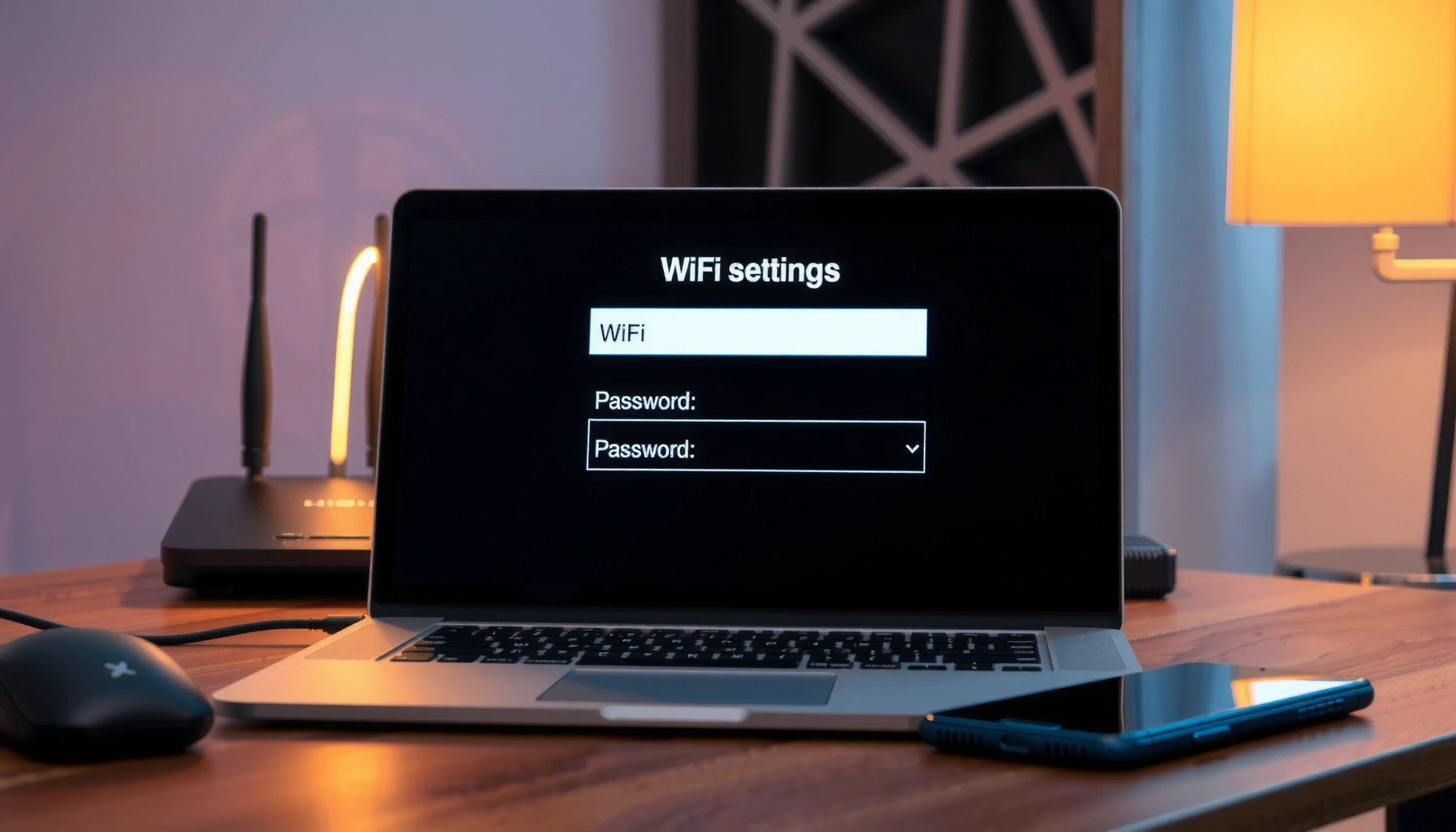 A computer screen displaying steps to find the WiFi password on a computer.