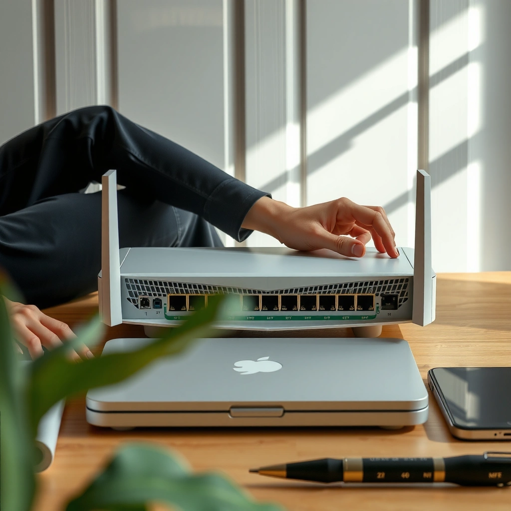 Illustration showing how to find your router's IP address for login access