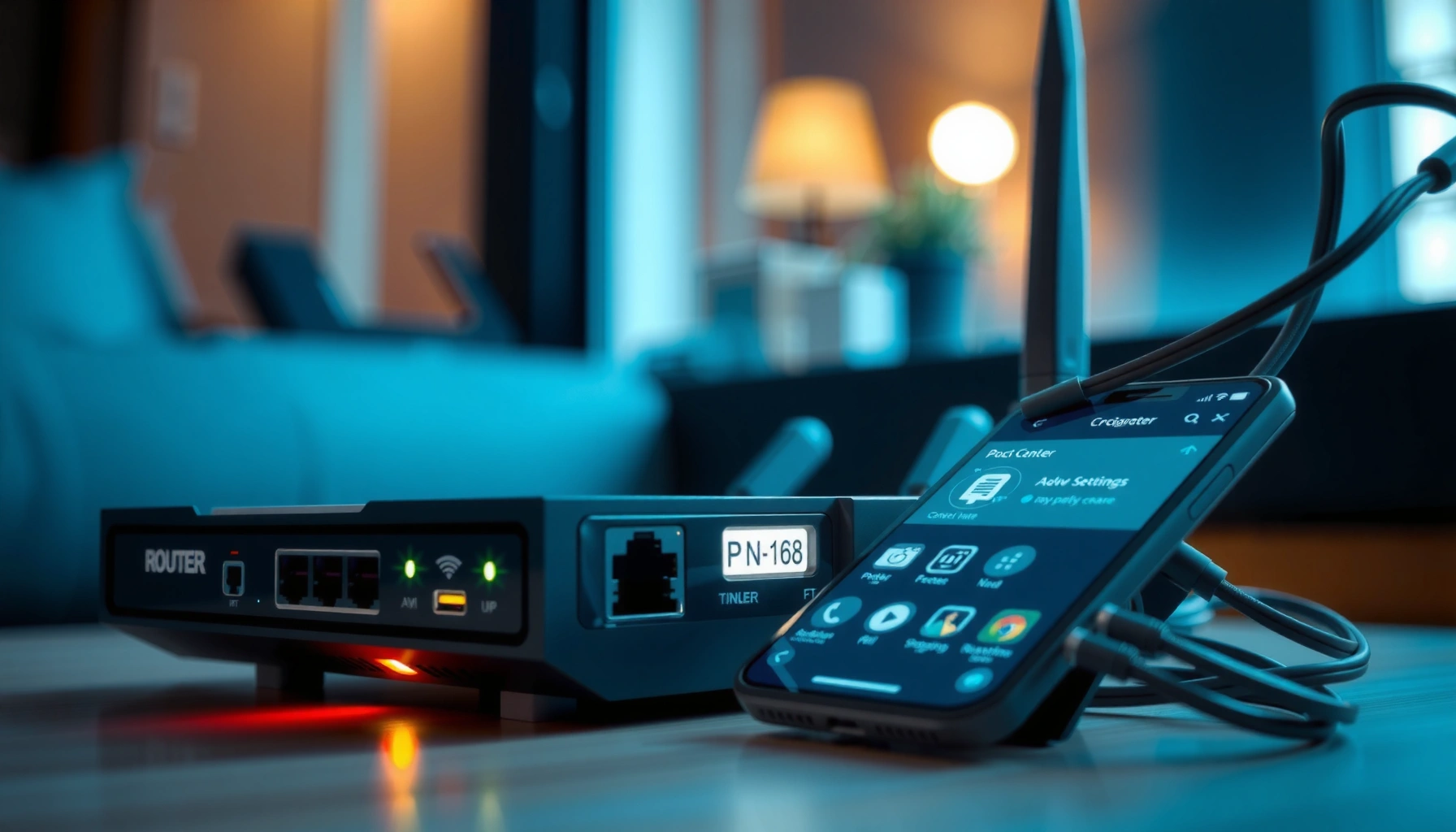 Illustration depicting how to find your router IP address quickly and easily.