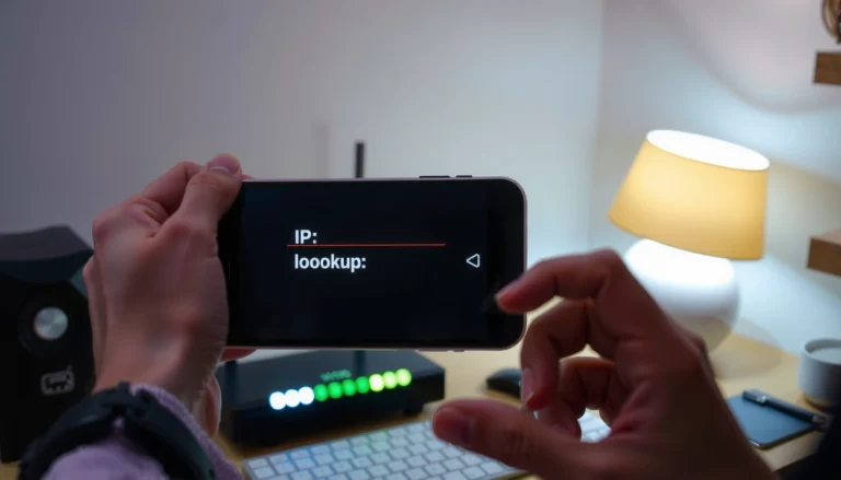 Illustration showing steps to find the IP address of a router for network configuration.