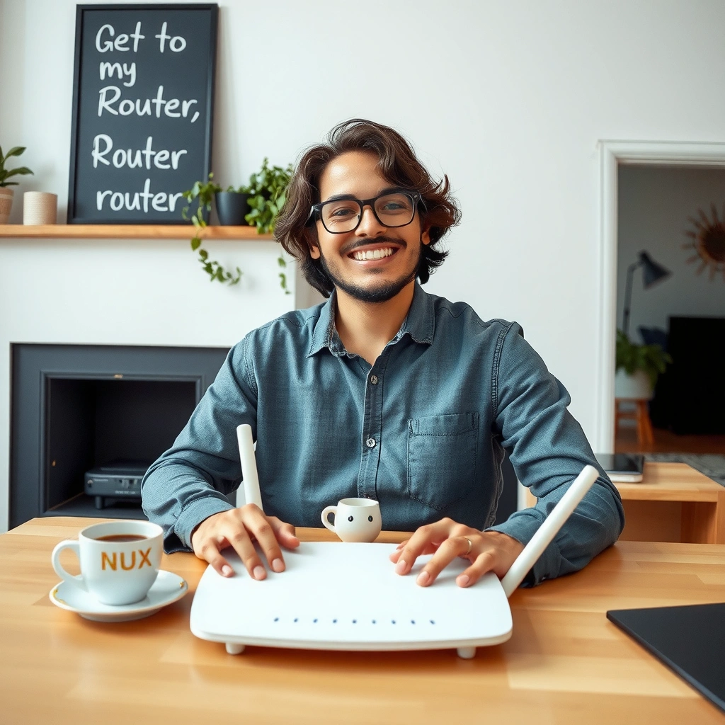 Illustration showing how to find your router's IP address for easy access