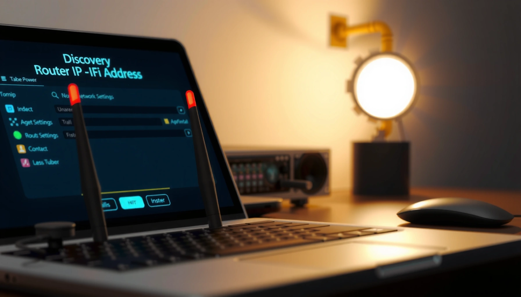 Illustration showing how to find the IP address of your router quickly and easily.