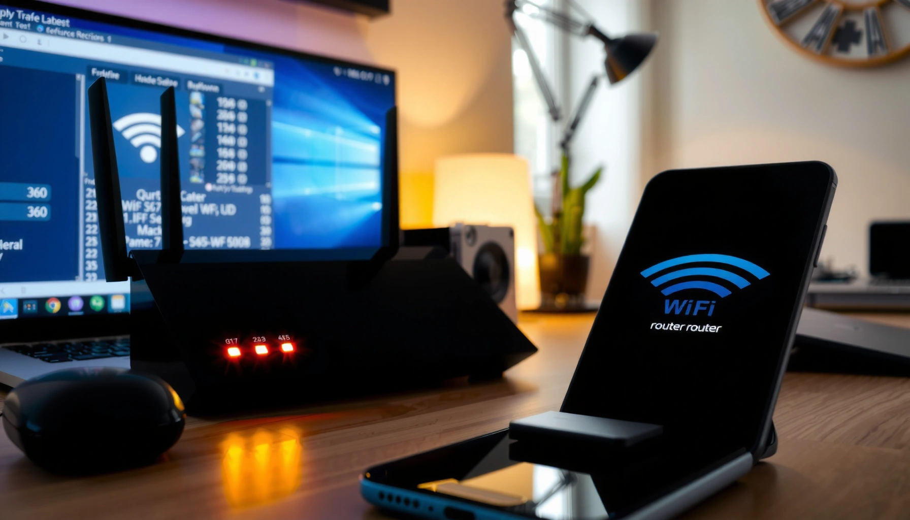 Illustration showing methods to find the IP address of a router for easy access.