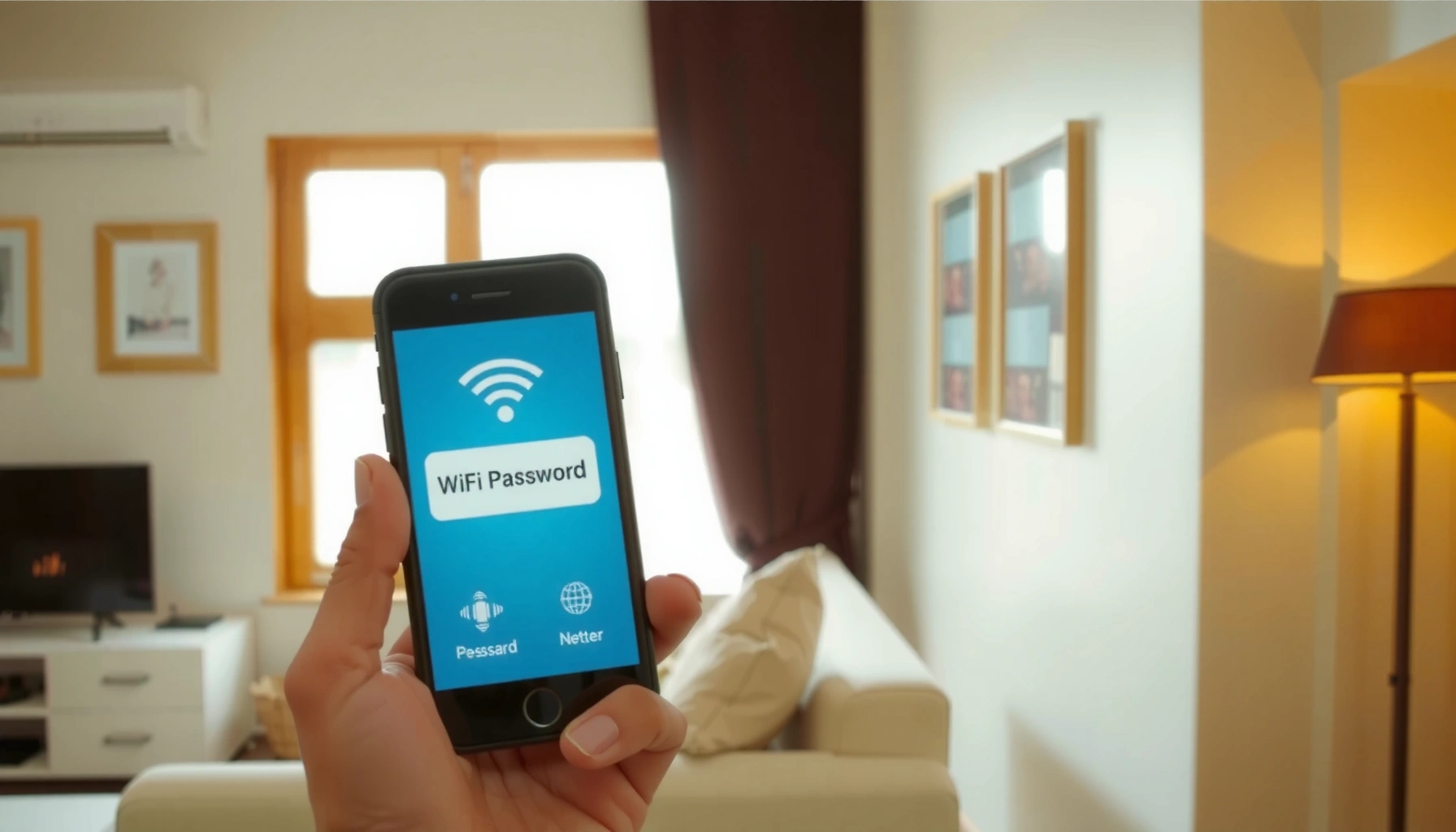 Illustration showing quick methods to find your WiFi password on various devices.
