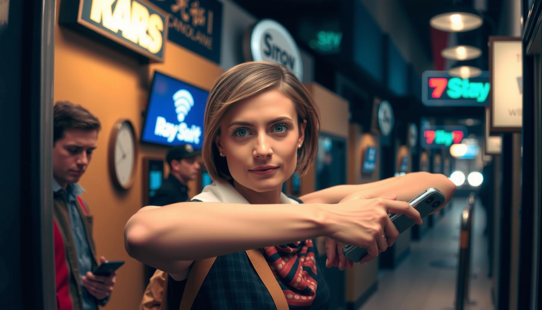 A person looking at a laptop screen displaying WiFi password recovery options.