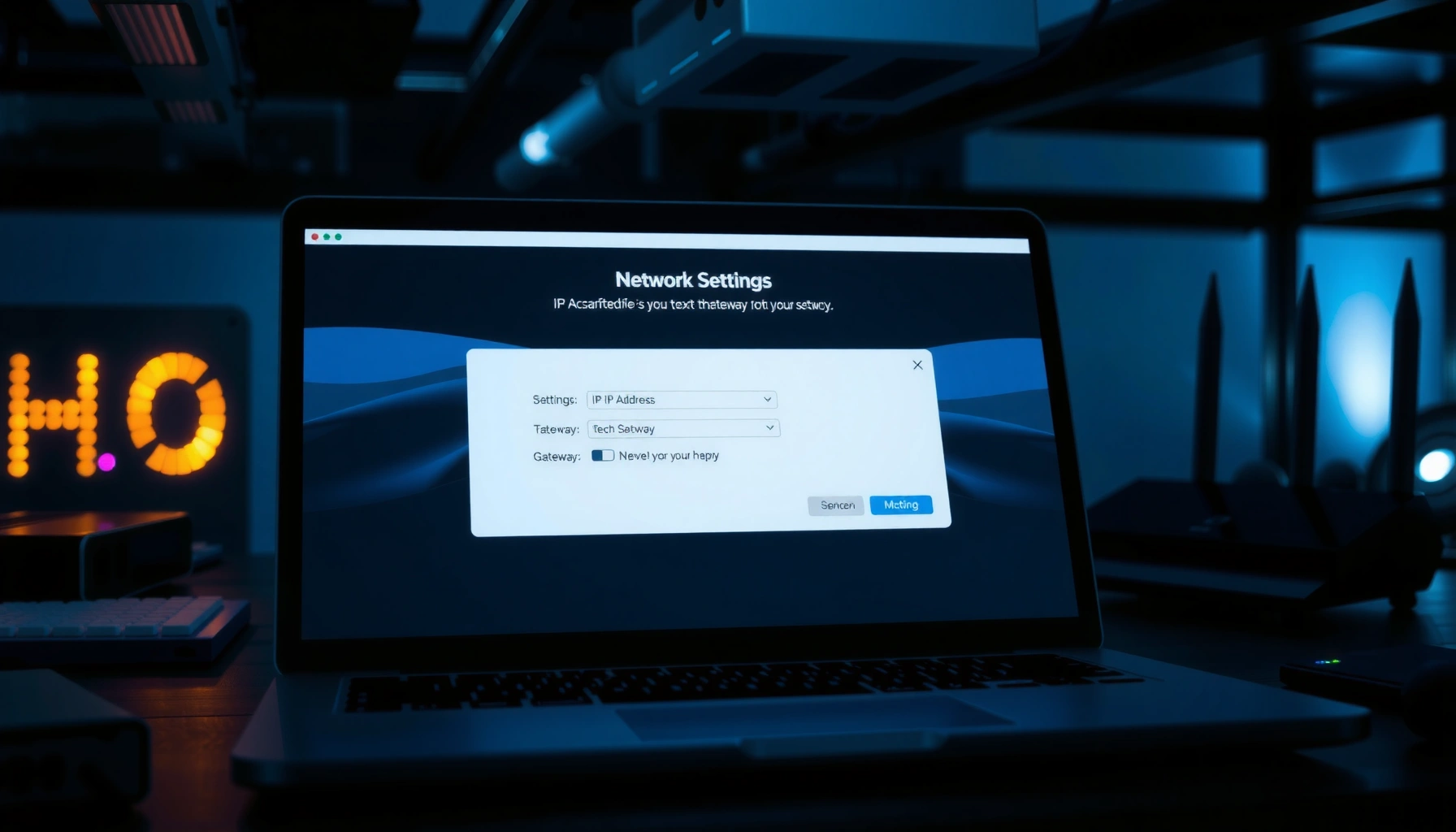 Illustration showing how to find the gateway for an IP address on a computer network