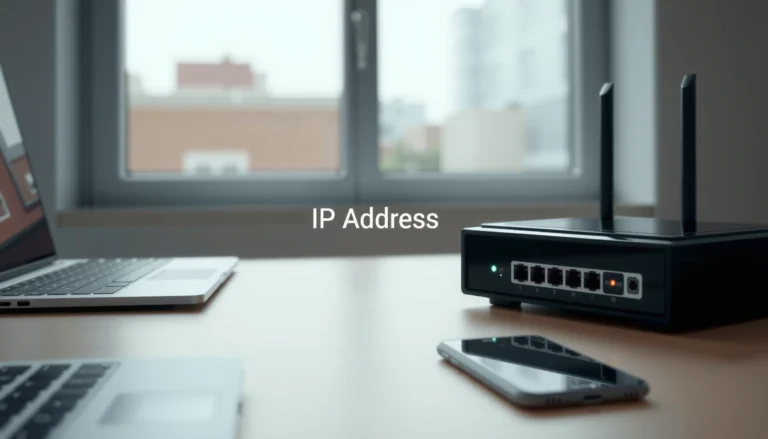 Illustration showing quick methods to find a router's IP address.