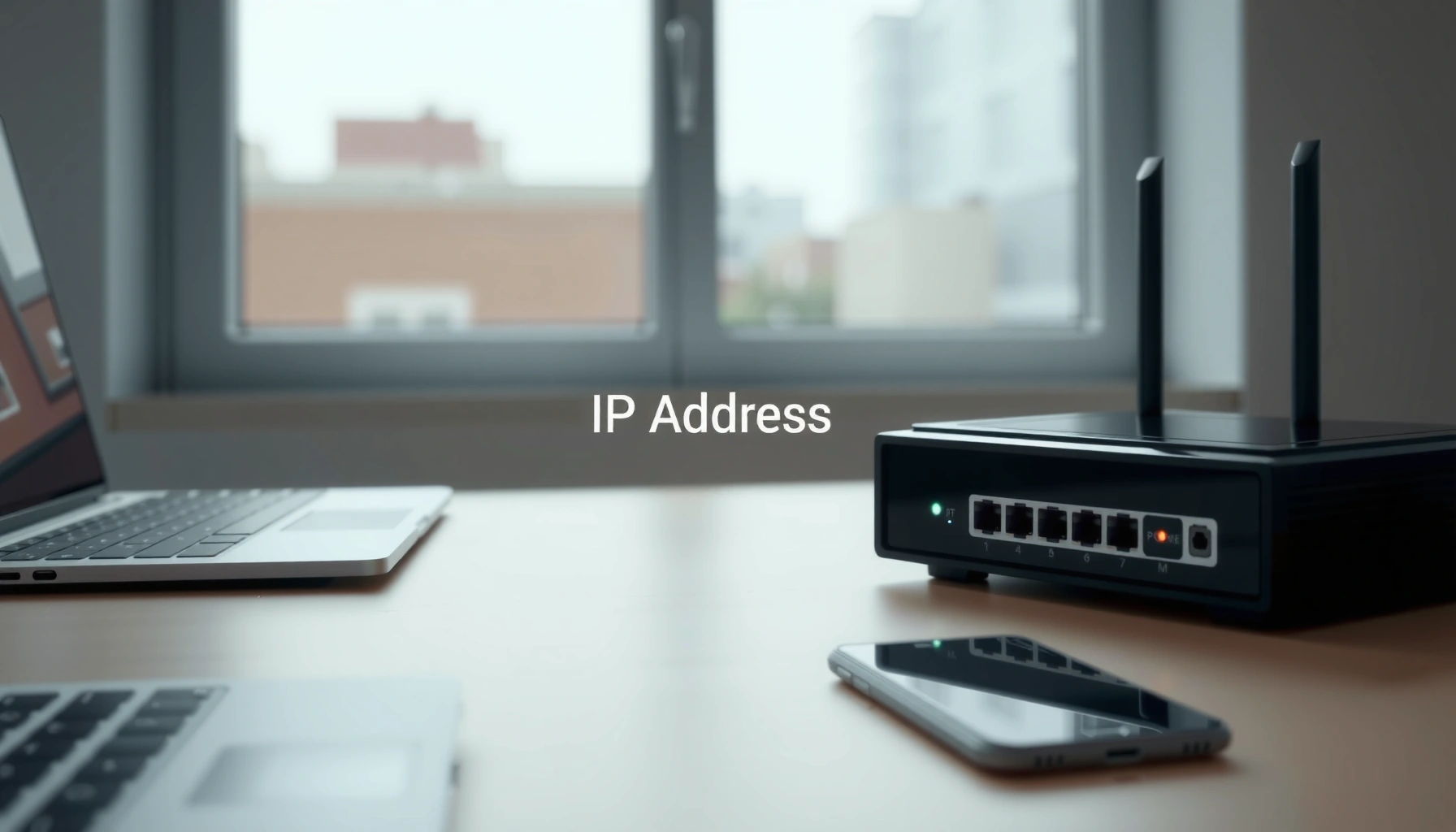 Illustration showing quick methods to find a router's IP address.