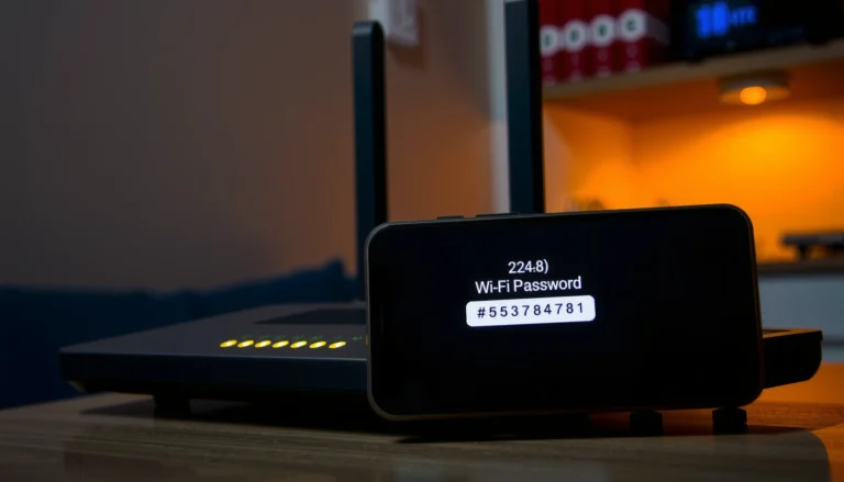 Illustration showing quick ways to find your WiFi password on different devices.