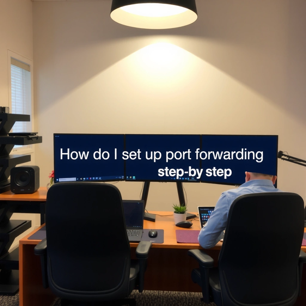 Image showing a checklist for gathering network and port information for port forwarding setup.