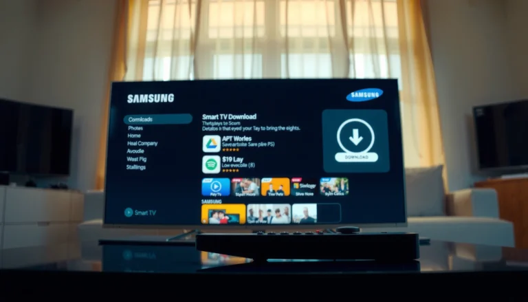 Step-by-step guide on how to get an app on Samsung Smart TV.