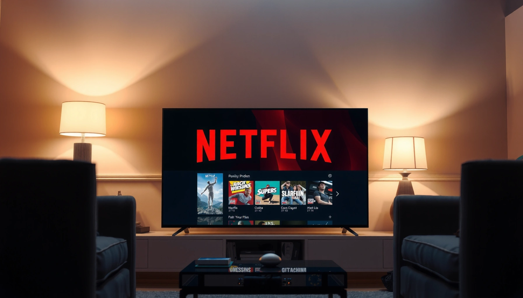 A user navigating the Netflix app on a smart TV, demonstrating how to access Netflix.