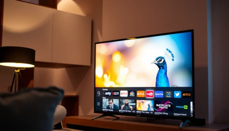 Illustration showing how to access Peacock TV on a Smart TV.