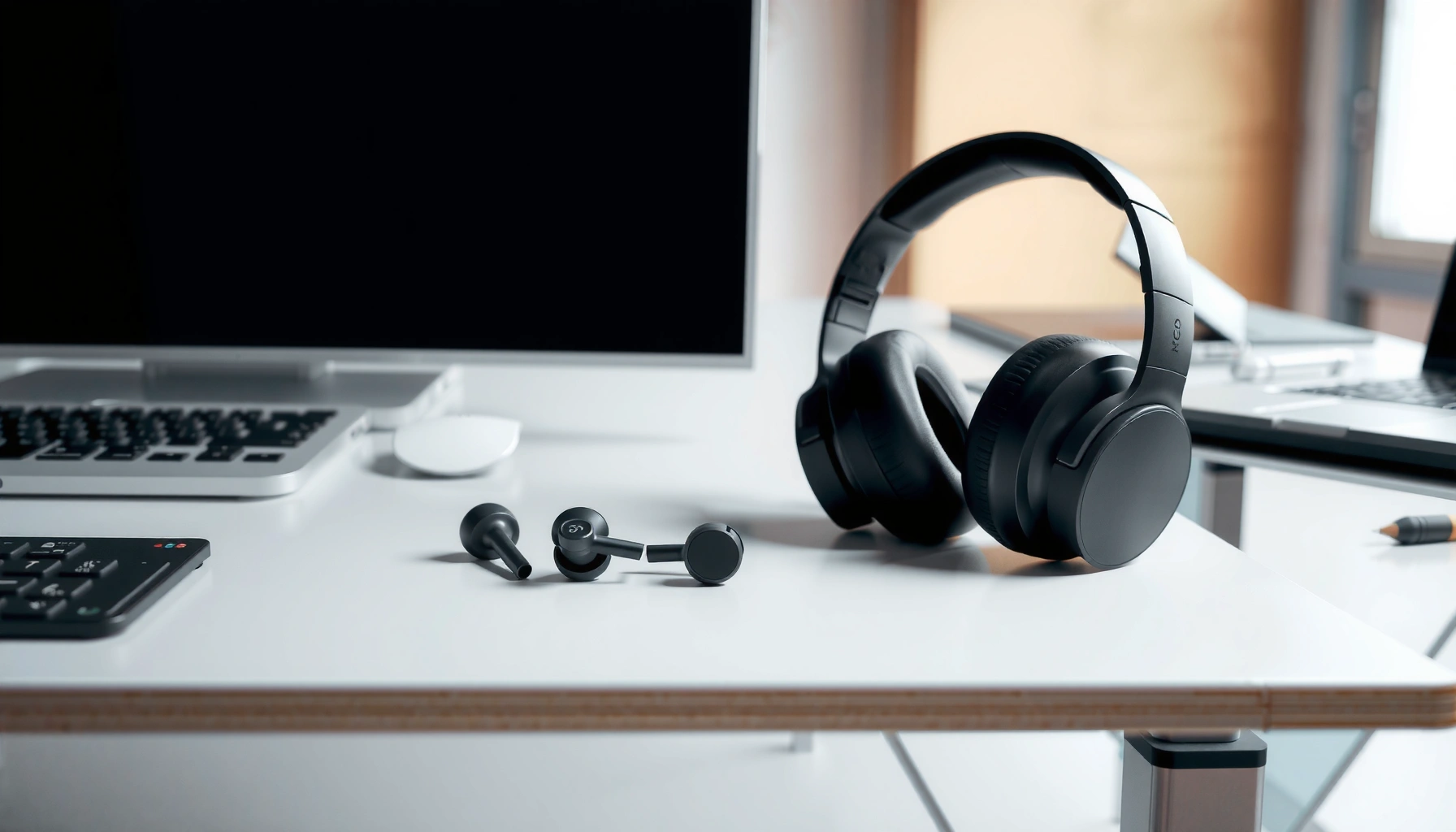 Comparison of headphones and earbuds for audio quality and comfort in listening.