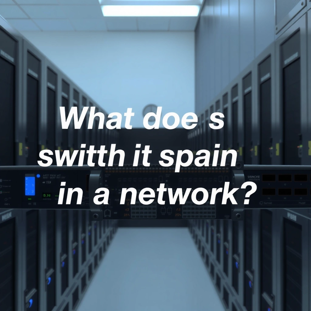 Diagram illustrating how a network switch operates at a high level, showing data flow and connections.