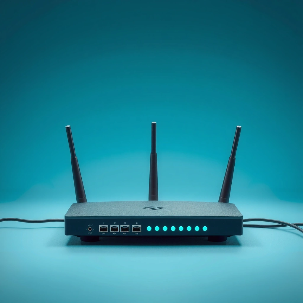Illustration of routers connecting multiple networks and devices for seamless communication.