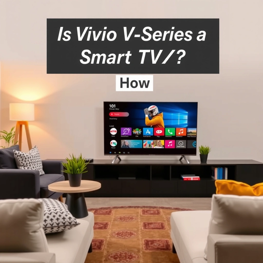 Diagram explaining how Vizio V Series Smart TV functions and its features