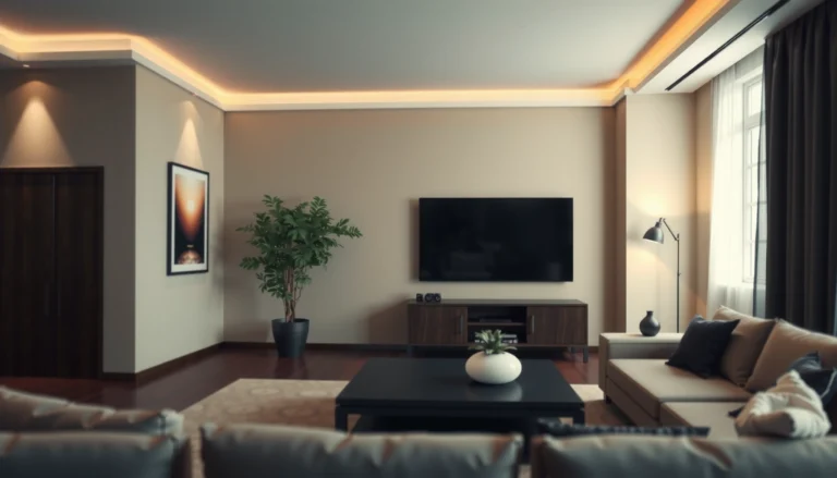 A guide to choosing the right TV size for viewing from 10 feet away, showcasing various TV sizes.
