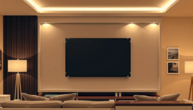 A guide to choosing the ideal TV size for viewing from 9 feet away, featuring screen size recommendations.