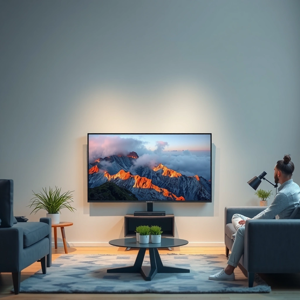 A Samsung TV displaying smart features, illustrating how to tell if it is a smart TV.
