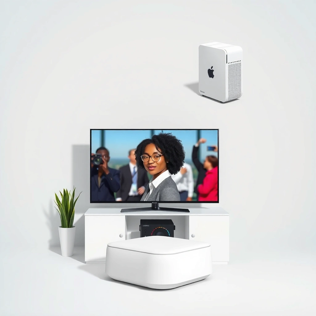 A Samsung TV displaying smart features to help identify if it's a smart model.
