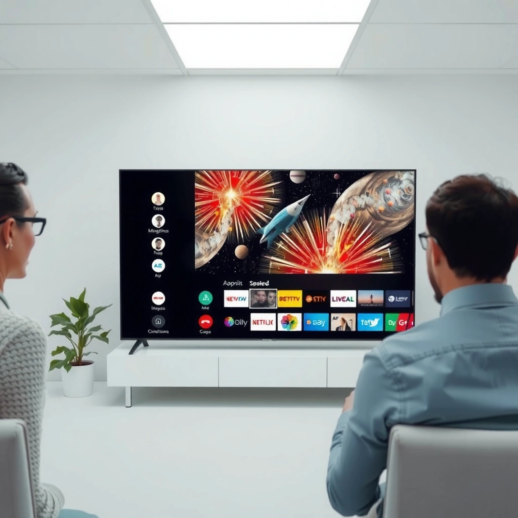 A TCL TV screen displaying smart features, showcasing how to identify if it's a smart model.