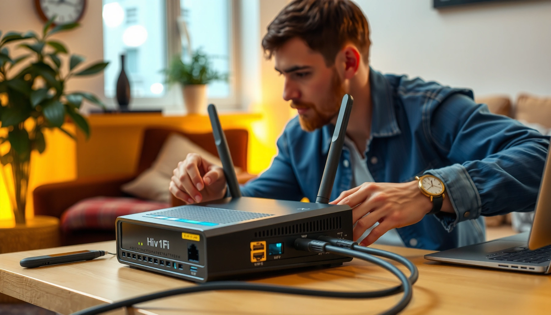Step-by-step guide for setting up internet connection at home or office.