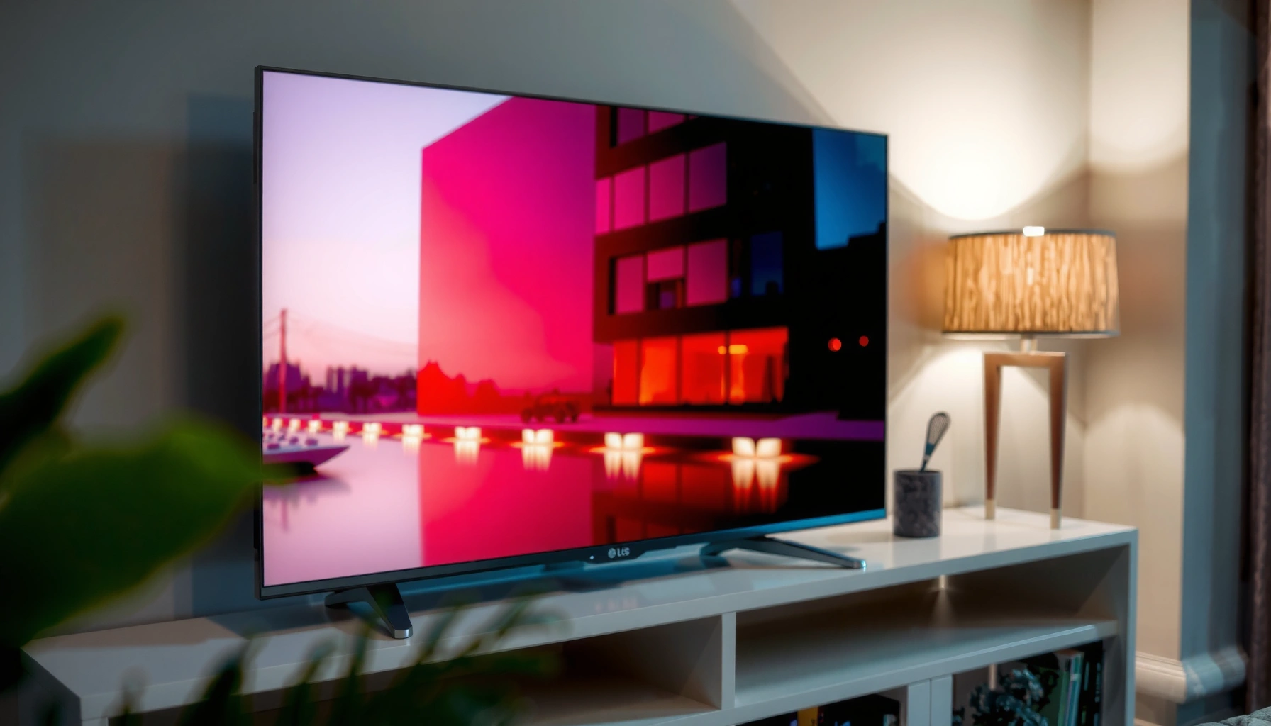 An LG TV displaying smart features and apps, exploring if it's a smart TV.